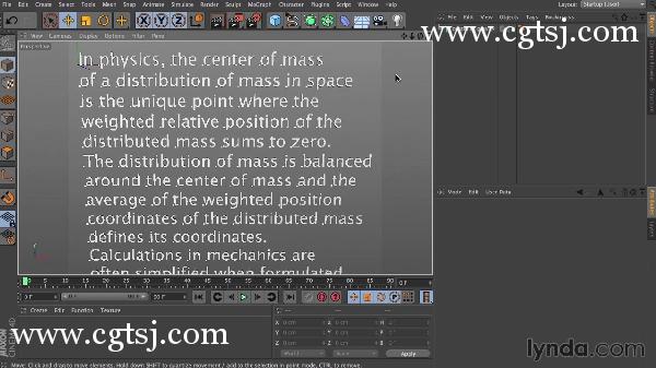 C4D动画物理运动技术视频教程的图片1