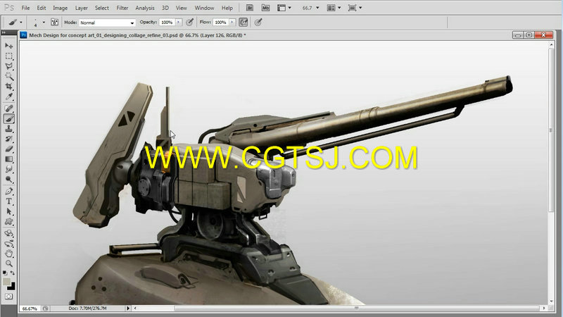 Photoshop机甲武器概念艺术设计视频教程的图片4