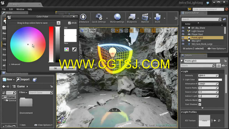 Unreal-Engine虚幻游戏引擎灯光照明训练视频教程的图片2