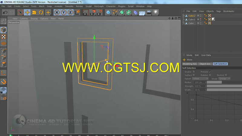 C4D建筑倒塌特效动画制作训练视频教程的图片2