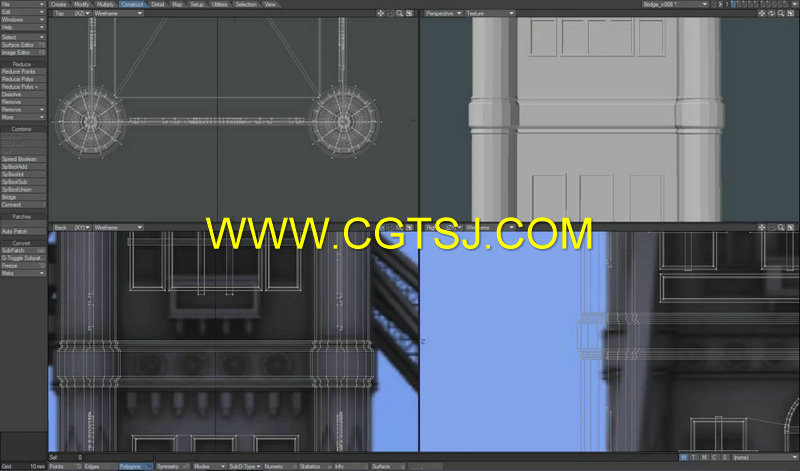 Lightwave塌桥建筑制作视频教程的图片2