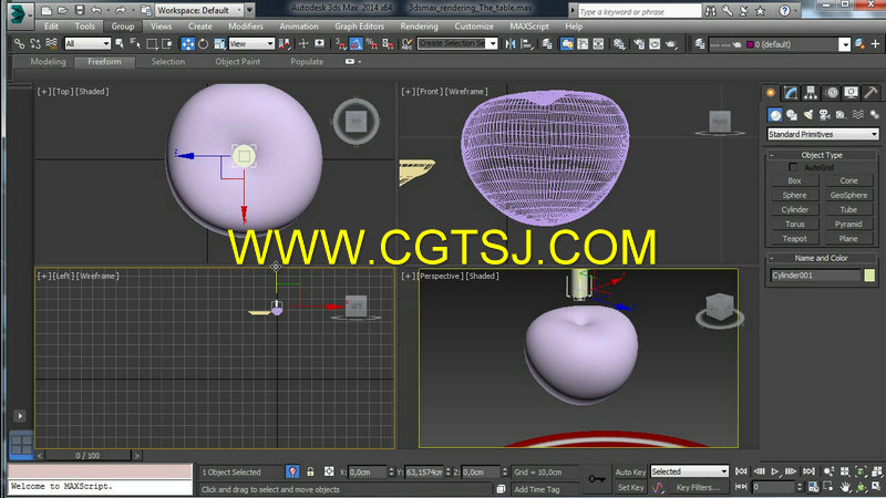 3dsmax超逼真餐桌制作训练视频教程的图片2