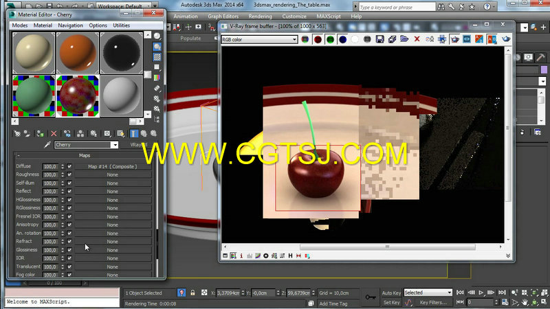 3dsmax超逼真餐桌制作训练视频教程的图片3