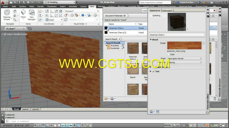 AutoCAD材质纹理制作训练视频教程的图片1