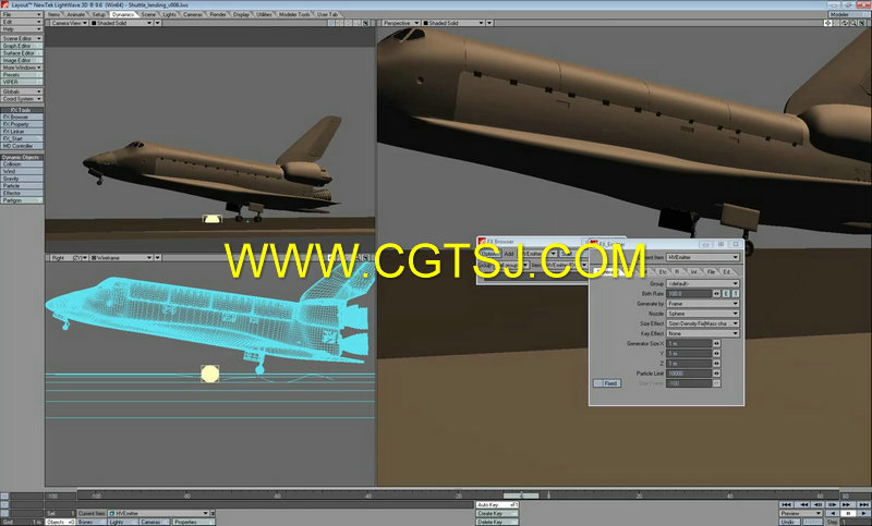 Lightwave航天飞机建模动画训练视频教程第一季与第二季的图片1