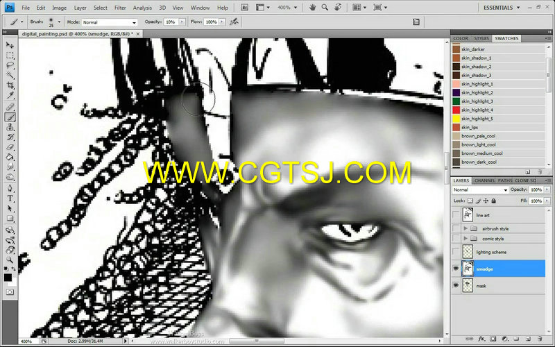 Photoshop数字绘画艺术训练视频教程的图片2