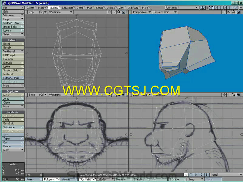 Lightwave穴居洞人角色动画视频教程第一季-建模制作的图片2