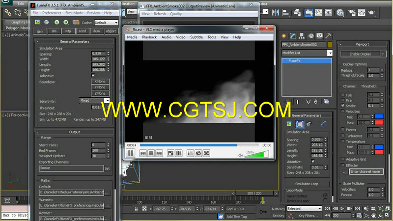 3dsMax中FumeFX星云特效制作视频教程的图片3