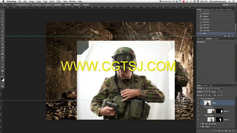 Photoshop回到战争特效海报制作视频教程的图片4