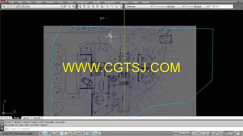 AutoCAD建筑草图深度设计训练视频教程的图片1