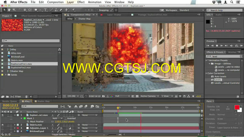 AE爆炸烟雾特效制作视频教程的图片3