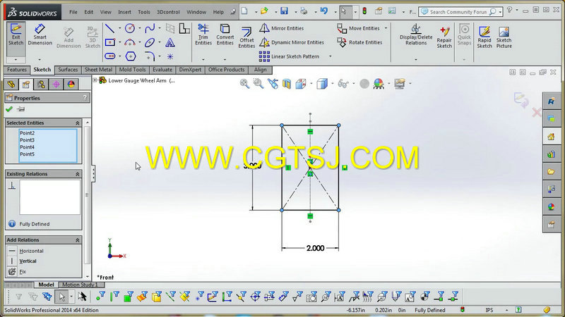 SolidWorks组建建模草图制作视频教程的图片1