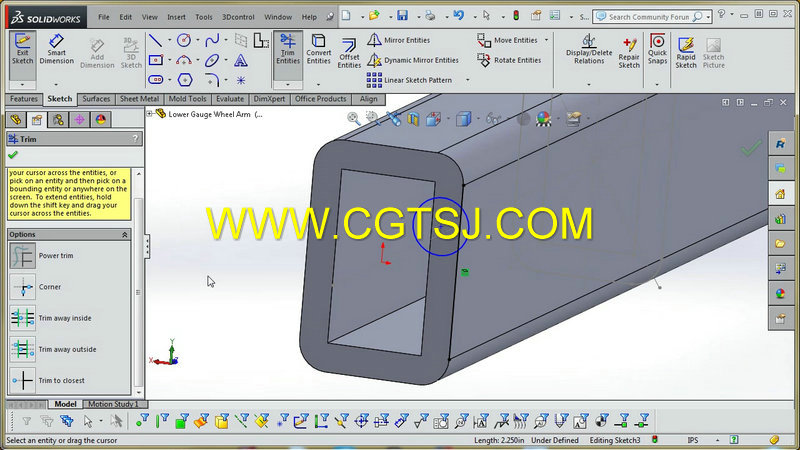 SolidWorks组建建模草图制作视频教程的图片3