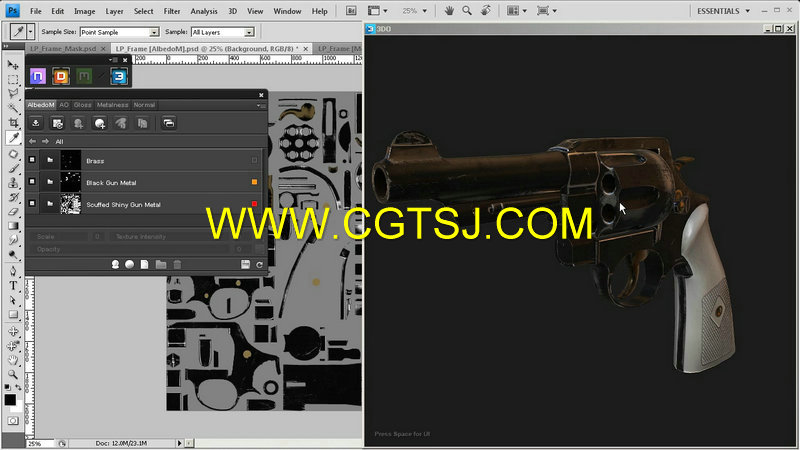 3dsMax次世代游戏武器制作视频教程的图片3