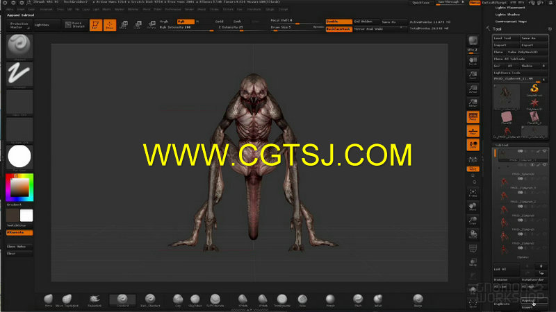 ZBrush异形概念艺术设计视频教程的图片2