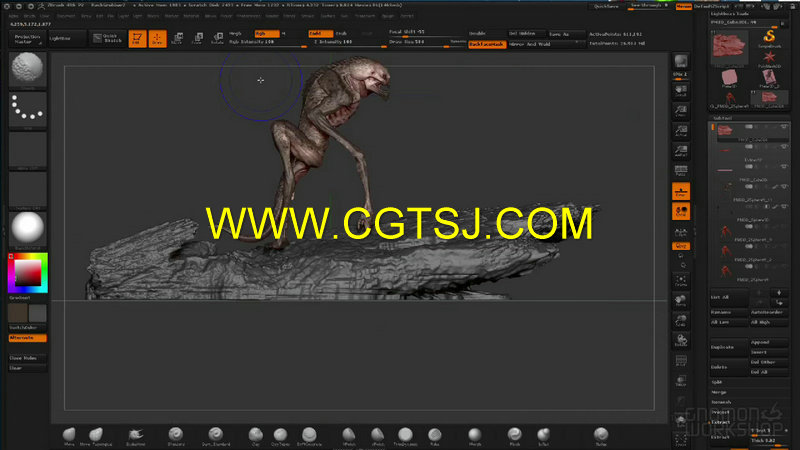 ZBrush异形概念艺术设计视频教程的图片3