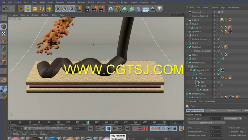 C4D广告级粘稠巧克力糕点制作视频教程的图片1