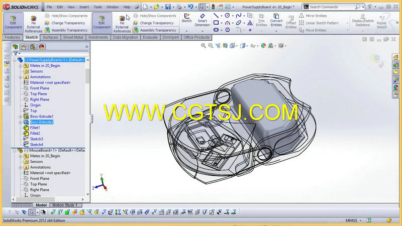 SolidWorks模拟复杂曲面产品设计视频教程的图片2