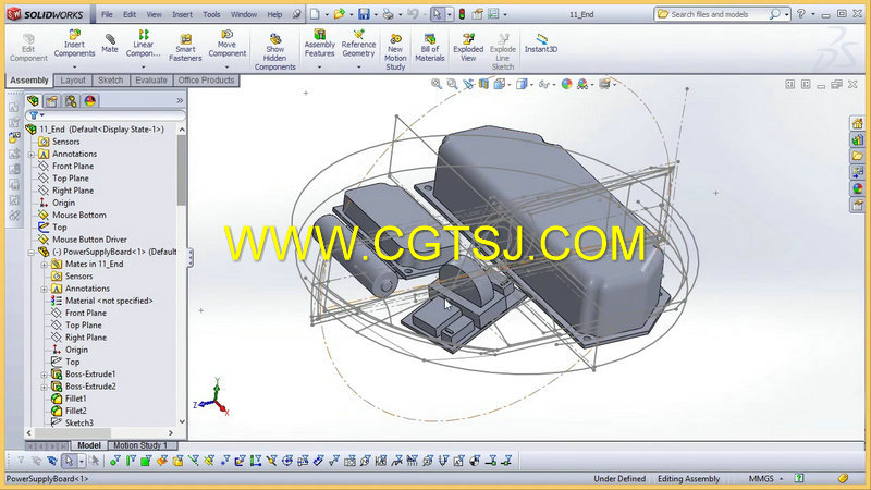 SolidWorks模拟复杂曲面产品设计视频教程的图片3