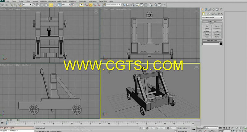 3dsMax攻城投石车制作视频教程的图片1