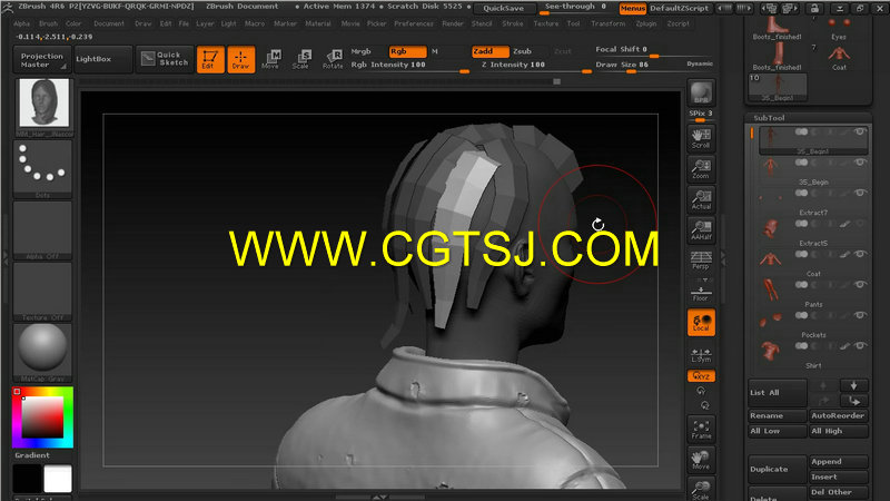 ZBrush角色精细雕刻技术训练视频教程的图片5