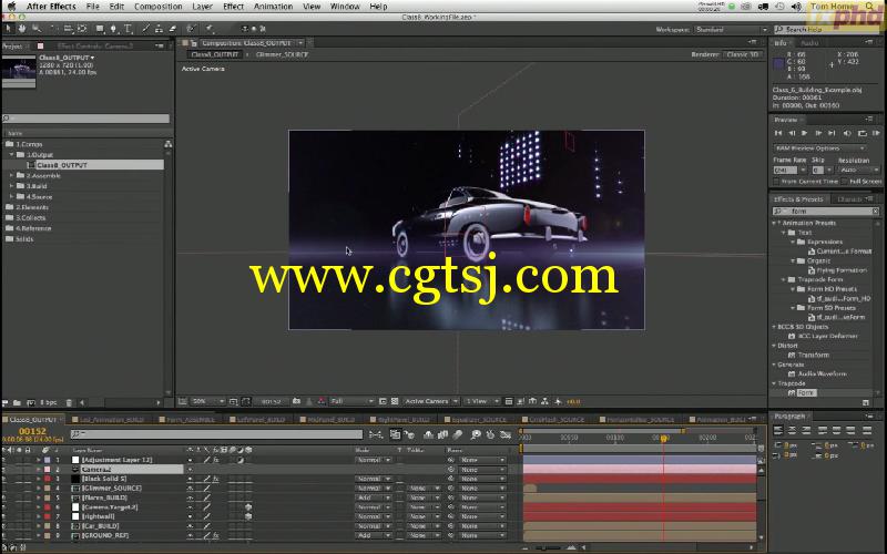 AE汽车广告影视级合成特效综合实例视频教程的图片1