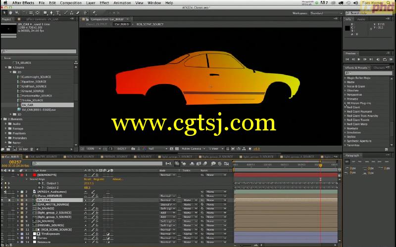 AE汽车广告影视级合成特效综合实例视频教程的图片8