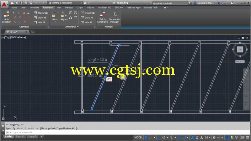 AutoCAD几何约束结构技术训练视频教程的图片5
