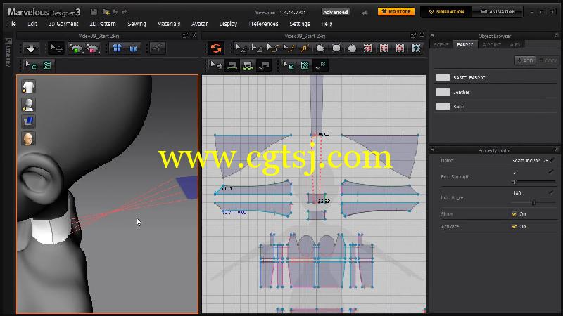 Marvelous Designer服装仿真设计训练视频教程的图片4