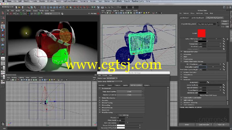 Maya中mentalray灯光渲染终极训练视频教程的图片2
