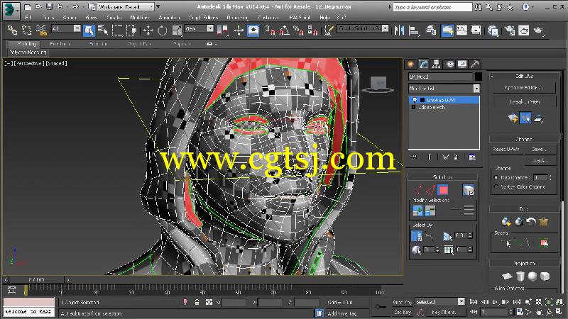 3dsMax游戏角色UV贴图快速入门视频教程的图片1