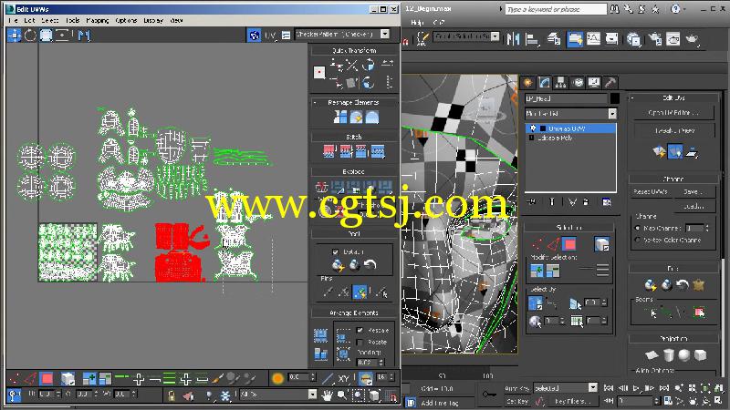 3dsMax游戏角色UV贴图快速入门视频教程的图片3