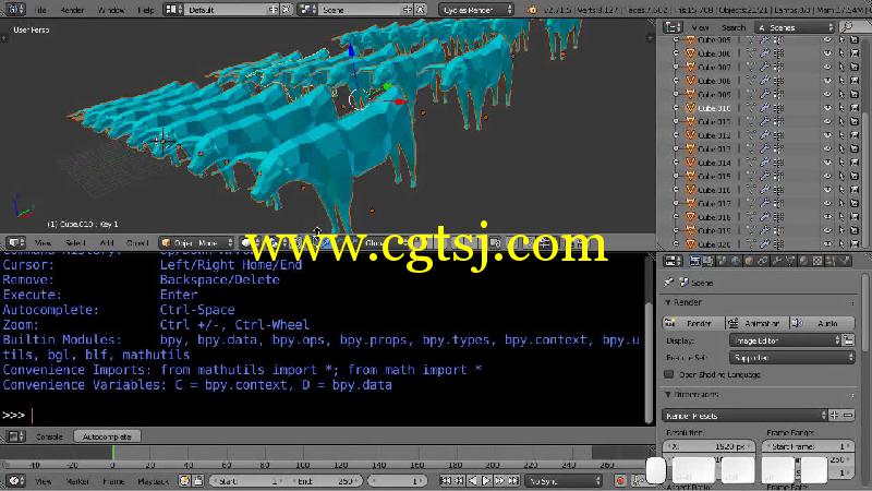 Blender脚本编程技术训练视频教程的图片1
