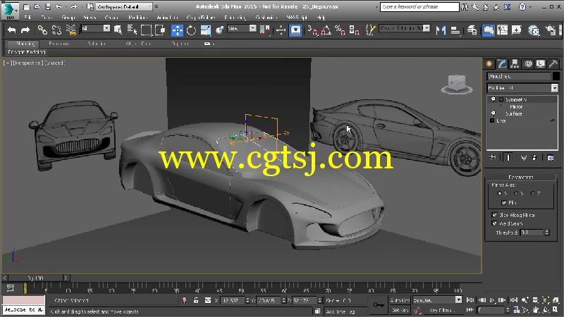 3dsMax玛萨拉蒂跑车完整制作视频教程的图片2