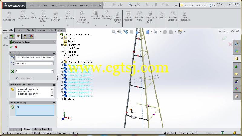 Solidworks风车塔设计训练视频教程的图片2