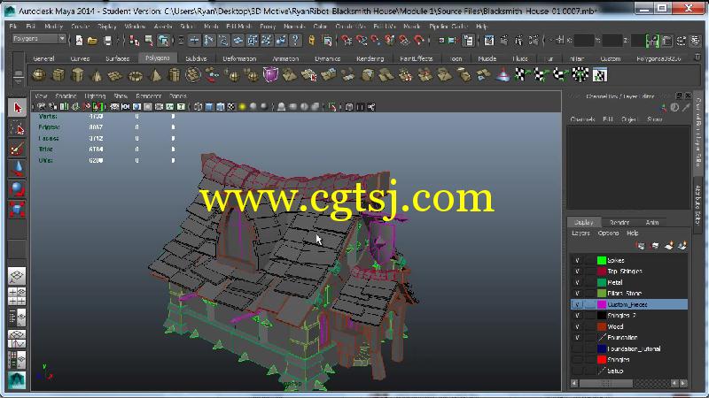 Maya与PS超强房屋建模材质制作视频教程第二季的图片4