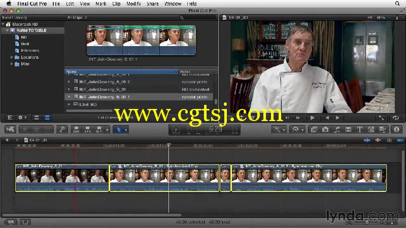 Final Cut Pro X纪录片剪辑制作视频教程的图片1