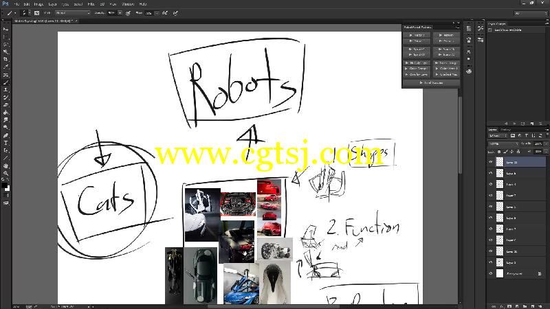 Photoshop科技概念角色手绘设计视频教程的图片2