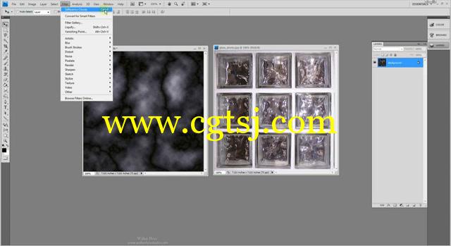 Photoshop利用滤镜制作纹理视频教程的图片1