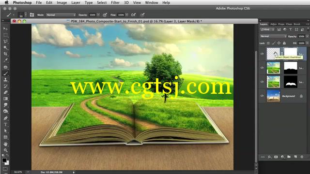 Photoshop绿色书籍特效合成视频教程的图片2