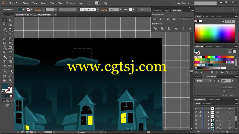 Illustrator游戏背景制作视频教程的图片2