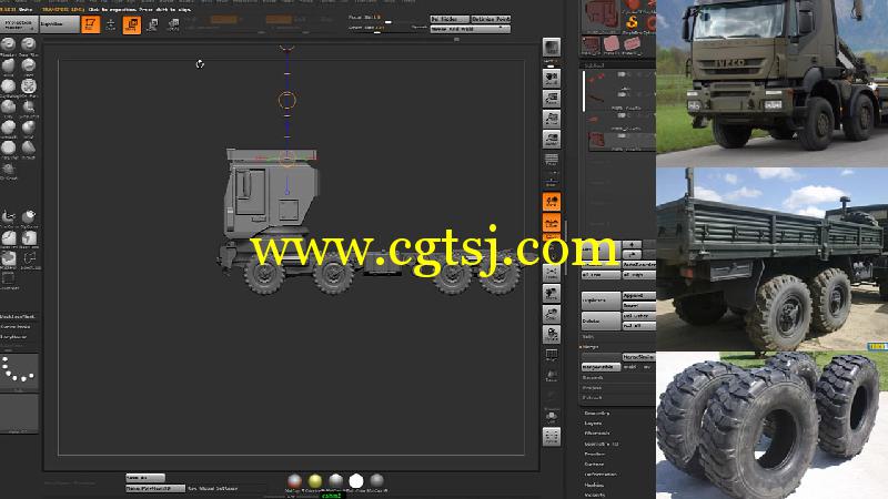 Zbrush擎天柱卡车制作视频教程第一季的图片2