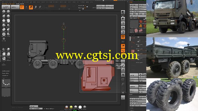 Zbrush擎天柱卡车制作视频教程第一季的图片3