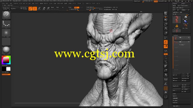 Zbrush与Keyshot外星人概念设计视频教程的图片2