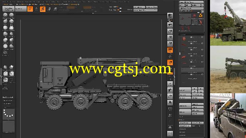 Zbrush擎天柱卡车制作视频教程第二季的图片4