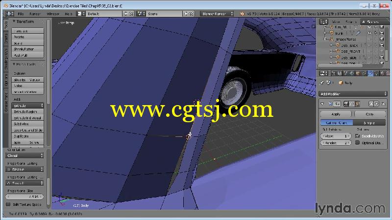 Blender汽车建模制作训练视频教程的图片2