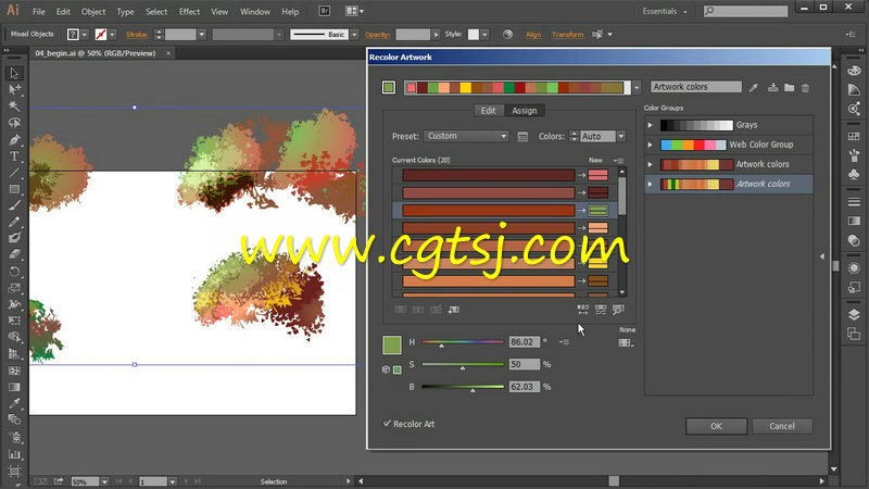 Illustrator CC颜色控制艺术训练视频教程的图片3