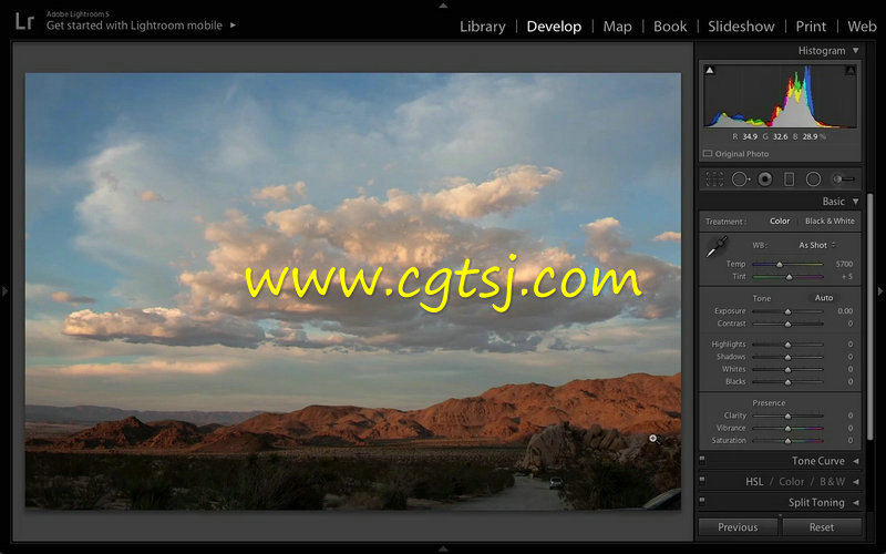 PS与Lightroom黑白自然风景照制作视频教程的图片4