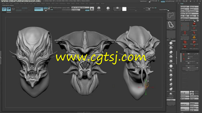 ZBrush概念生物雕刻艺术训练视频教程的图片6