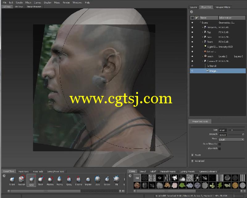 ZBrush人物头部雕刻艺术训练视频教程的图片2